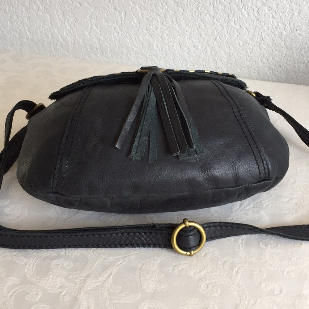 The ask studded flap crossbody leather bag - Picture 3 of 8